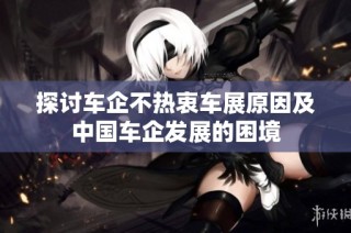 探讨车企不热衷车展原因及中国车企发展的困境