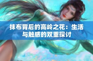 抹布背后的高岭之花：生活与触感的双重探讨