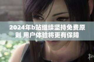 2024年b站继续坚持免费原则 用户体验将更有保障