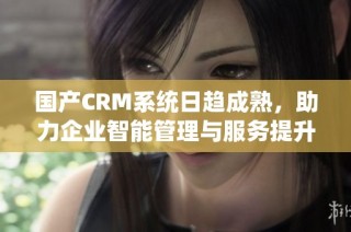 国产CRM系统日趋成熟，助力企业智能管理与服务提升