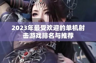 2023年最受欢迎的单机射击游戏排名与推荐