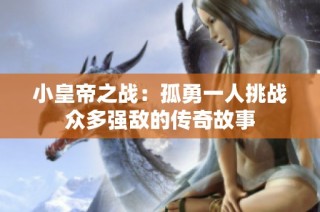 小皇帝之战：孤勇一人挑战众多强敌的传奇故事