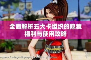 全面解析五大卡组织的隐藏福利与使用攻略