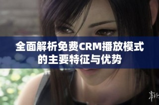 全面解析免费CRM播放模式的主要特征与优势