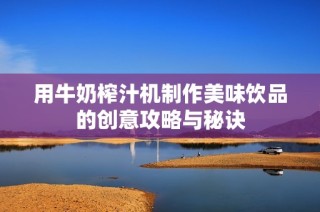 用牛奶榨汁机制作美味饮品的创意攻略与秘诀