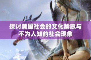 探讨美国社会的文化禁忌与不为人知的社会现象