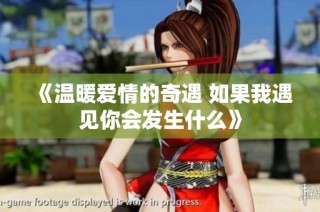 《温暖爱情的奇遇 如果我遇见你会发生什么》