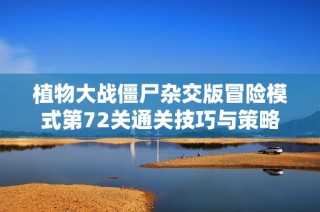 植物大战僵尸杂交版冒险模式第72关通关技巧与策略揭秘