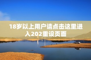 18岁以上用户请点击这里进入202重设页面