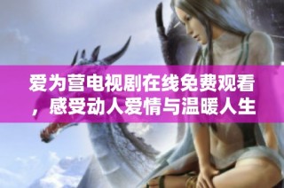 爱为营电视剧在线免费观看，感受动人爱情与温暖人生