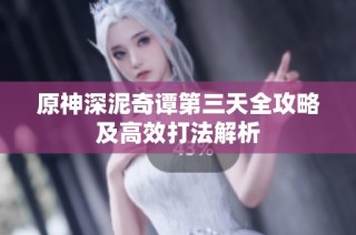 原神深泥奇谭第三天全攻略及高效打法解析