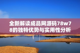 全新解读成品网源码78w78的独特优势与实用性分析