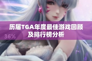历届TGA年度最佳游戏回顾及排行榜分析