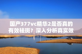 国产377vc精华2是否真的有效祛斑？深入分析真实效果