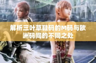 解析三叶草鞋码的M码与欧洲码间的不同之处