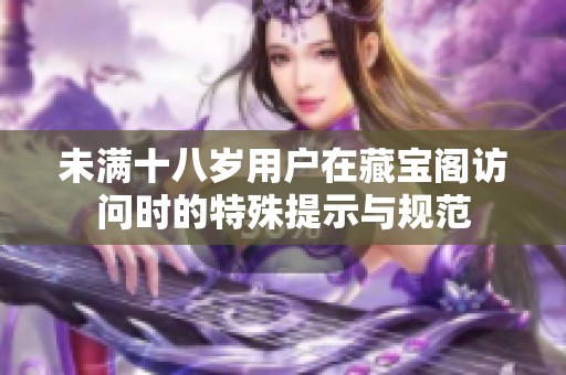 未满十八岁用户在藏宝阁访问时的特殊提示与规范