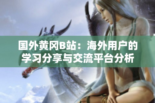 国外黄冈B站：海外用户的学习分享与交流平台分析