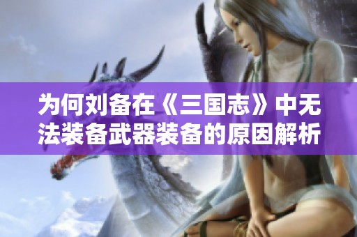为何刘备在《三国志》中无法装备武器装备的原因解析