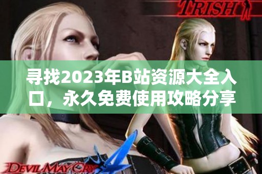 寻找2023年B站资源大全入口，永久免费使用攻略分享
