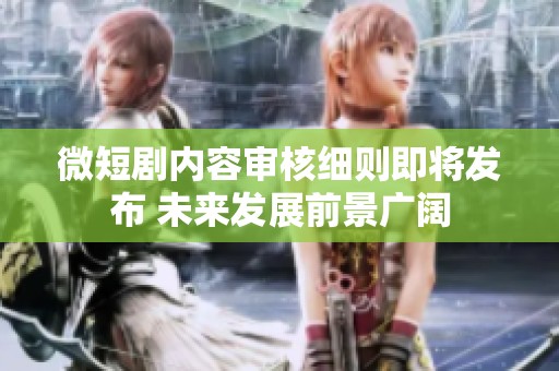 微短剧内容审核细则即将发布 未来发展前景广阔