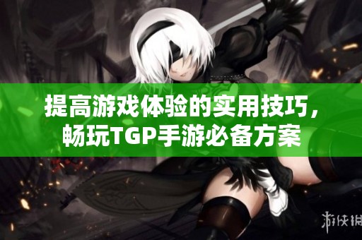 提高游戏体验的实用技巧，畅玩TGP手游必备方案
