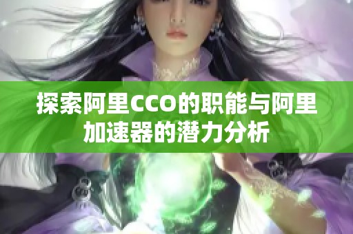 探索阿里CCO的职能与阿里加速器的潜力分析