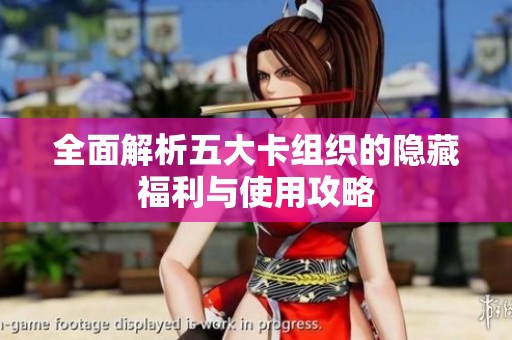 全面解析五大卡组织的隐藏福利与使用攻略