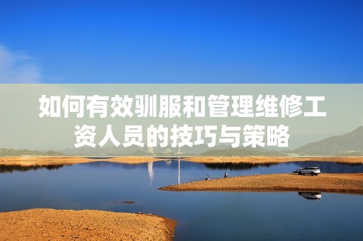 如何有效驯服和管理维修工资人员的技巧与策略