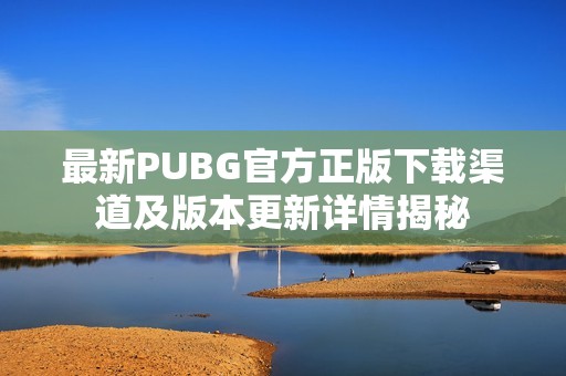 最新PUBG官方正版下载渠道及版本更新详情揭秘