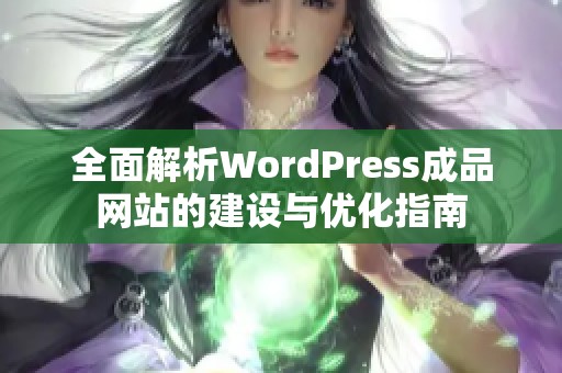 全面解析WordPress成品网站的建设与优化指南