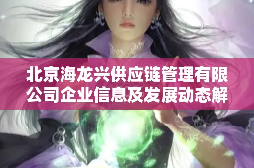 北京海龙兴供应链管理有限公司企业信息及发展动态解析