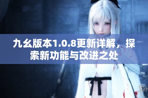 九幺版本1.0.8更新详解，探索新功能与改进之处