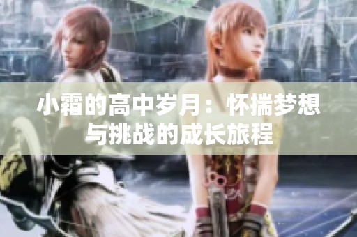 小霜的高中岁月：怀揣梦想与挑战的成长旅程