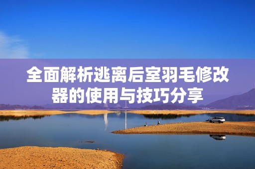全面解析逃离后室羽毛修改器的使用与技巧分享