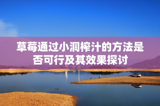草莓通过小洞榨汁的方法是否可行及其效果探讨