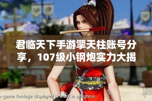 君临天下手游擎天柱账号分享，107级小钢炮实力大揭秘