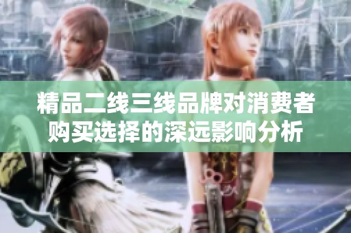 精品二线三线品牌对消费者购买选择的深远影响分析