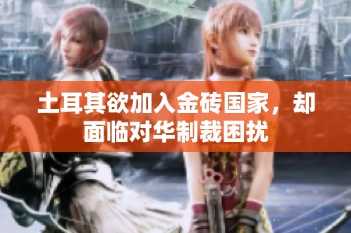 土耳其欲加入金砖国家，却面临对华制裁困扰