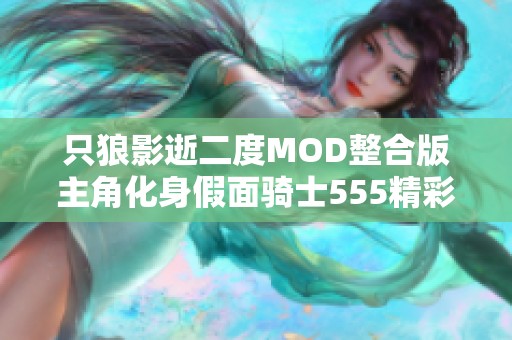 只狼影逝二度MOD整合版主角化身假面骑士555精彩来袭