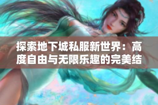 探索地下城私服新世界：高度自由与无限乐趣的完美结合