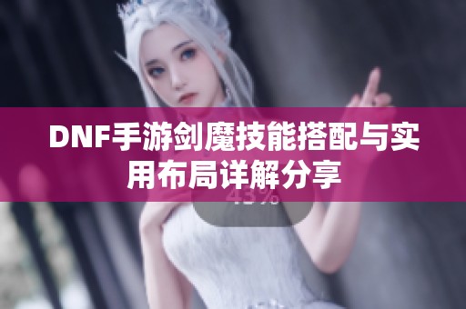 DNF手游剑魔技能搭配与实用布局详解分享