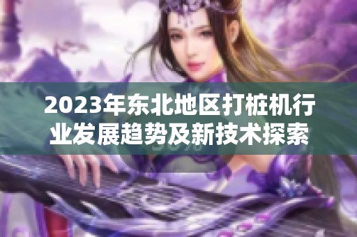 2023年东北地区打桩机行业发展趋势及新技术探索