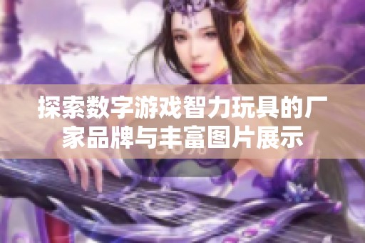 探索数字游戏智力玩具的厂家品牌与丰富图片展示